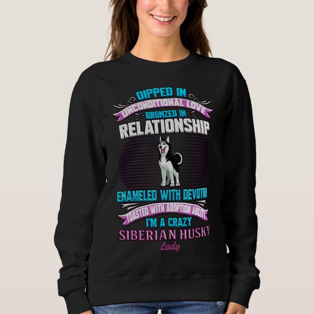 Siberian Husky Lady Sweatshirt (Front)