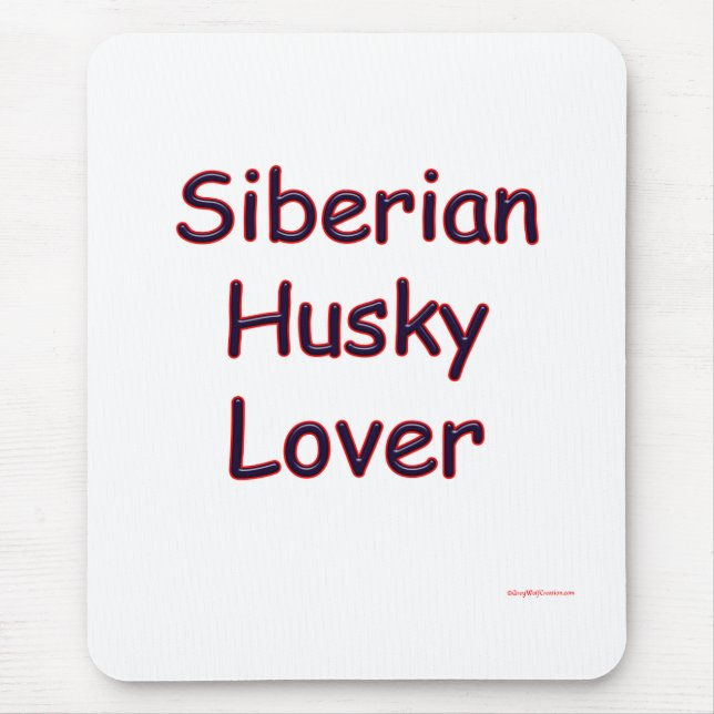 Siberian Husky Lover Mouse Pad (Front)