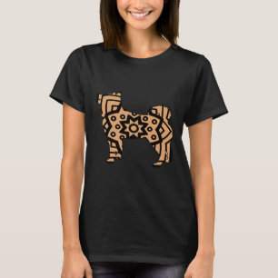 Siberian Husky Mandala Cute Dog Art Brown Puppy Ar T-Shirt