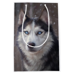 Siberian Husky Medium Gift Bag