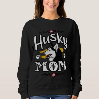 Siberian Husky Mom Cute Dog Sweatshirt