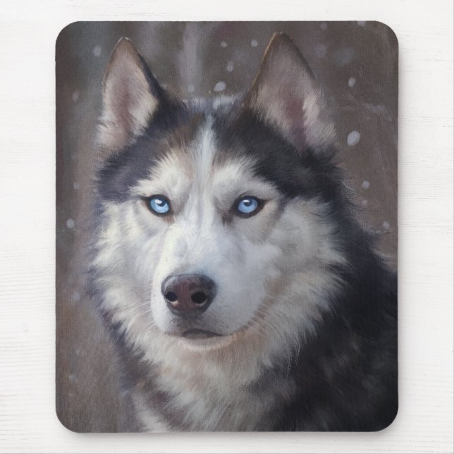 Siberian Husky Mouse Pad (Front)
