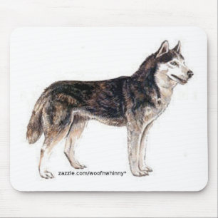Siberian Husky! Mouse Pad