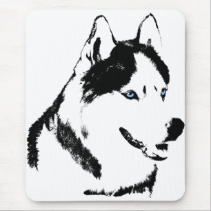 Siberian Husky Mousepad Gifts Malamute Sled Dogs