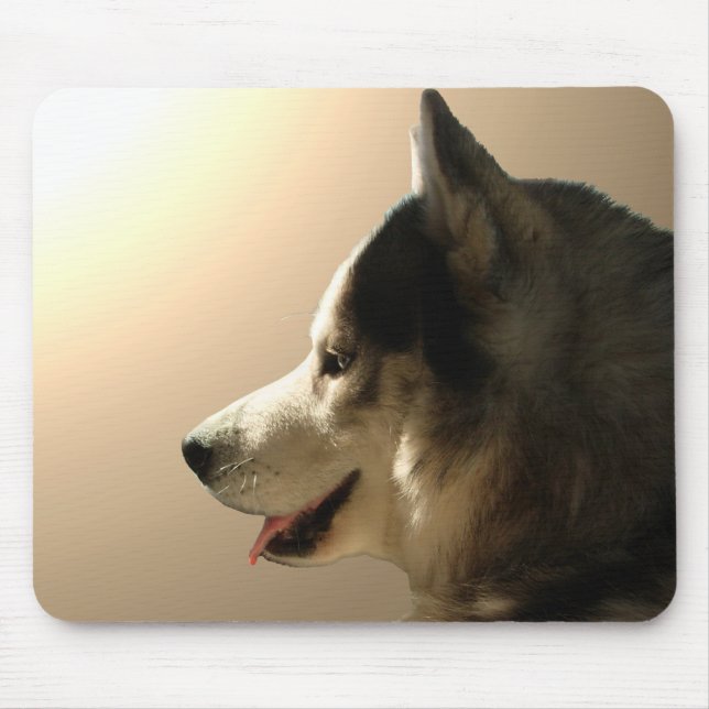 Siberian Husky Mousepad Gifts Malamute Sled Dogs (Front)