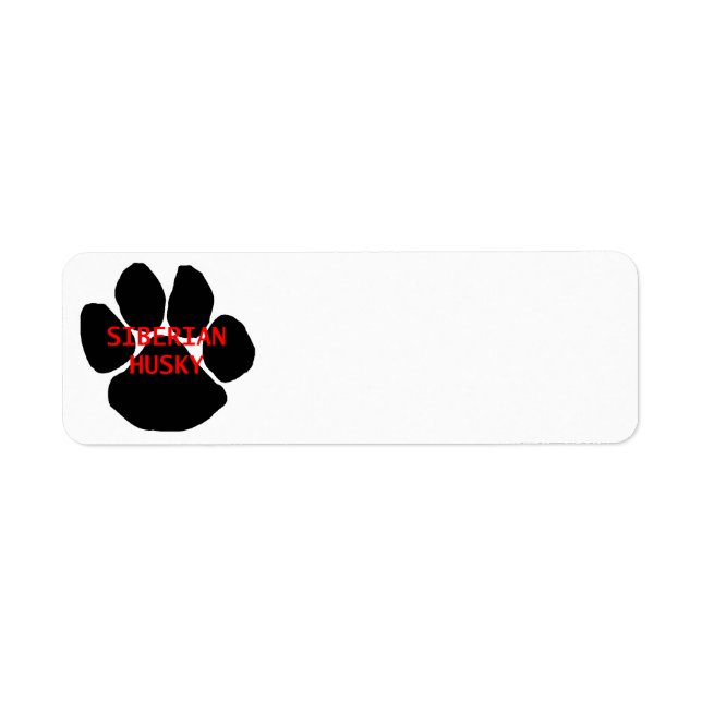 siberian husky name paw (Front)