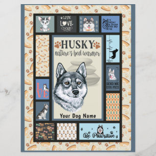 Siberian Husky Owner Lover Funny Keepsake Quilt 