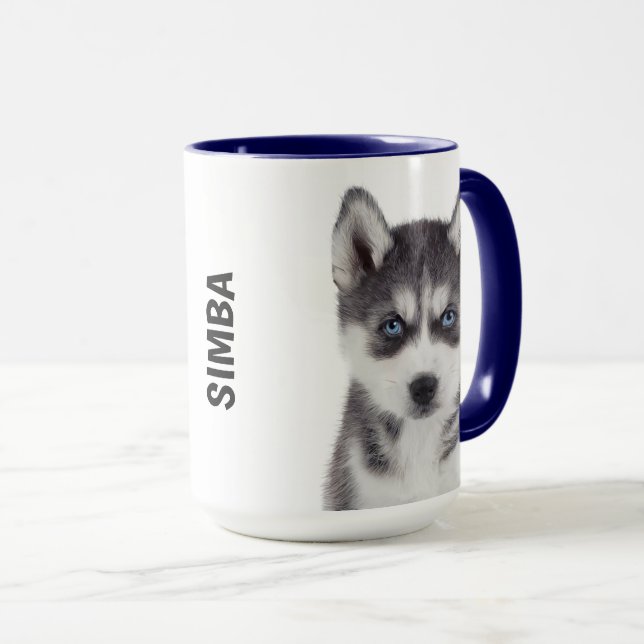 Siberian Husky personalized mug (Front Right)