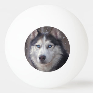 Siberian Husky Ping Pong Ball