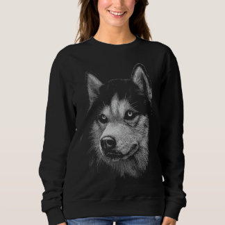 Siberian Husky Portrait 5 Sweatshirt