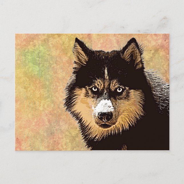 Siberian Husky Postcard (Front)