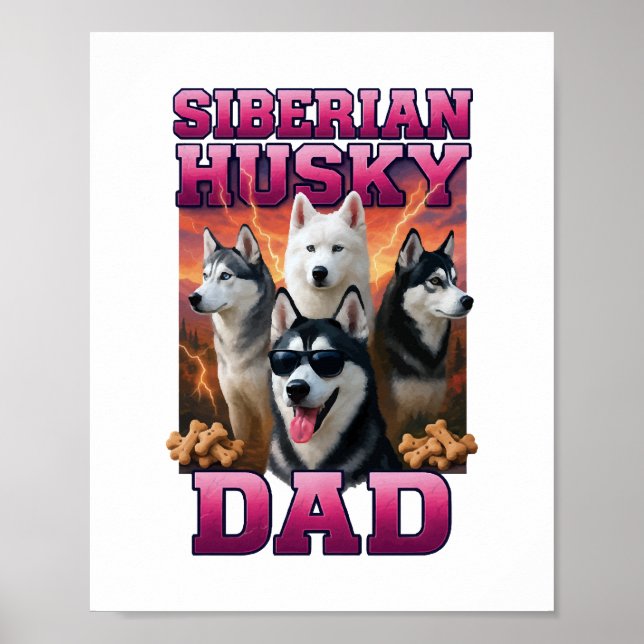 Siberian Husky    Poster (Front)