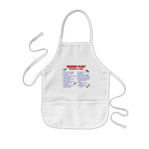 SIBERIAN HUSKY Property Laws 2 Kids Apron
