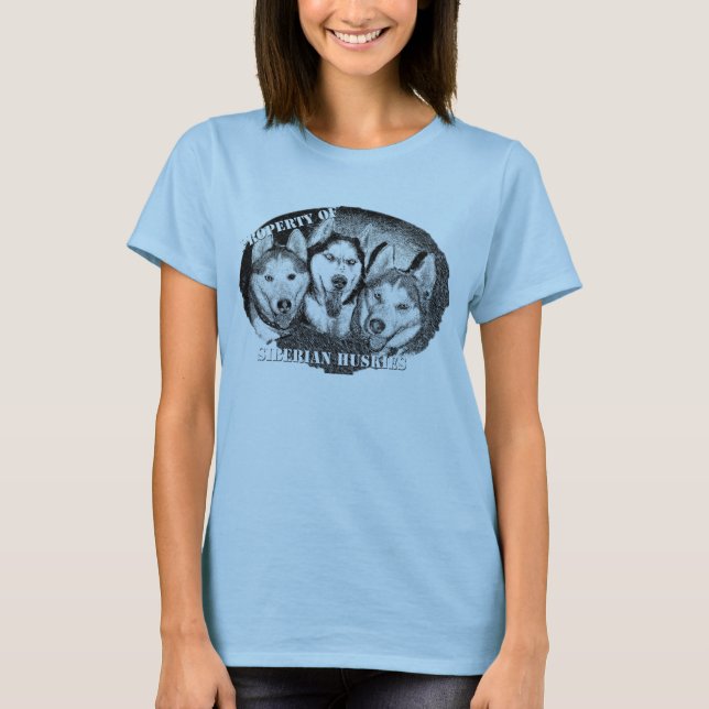 Siberian Husky -Property-Patch W. Shirt (Front)