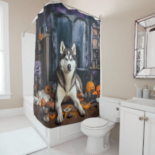 Siberian Husky Pumpkins Halloween Scary