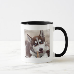 Siberian Husky Puppy at the Beach Mug