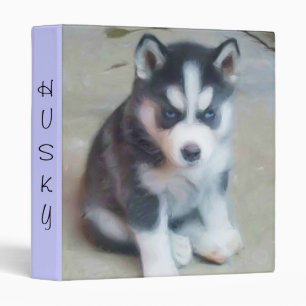 Siberian Husky puppy binder