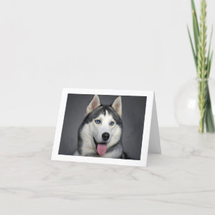 Siberian Husky Puppy Dog Blank Note Card