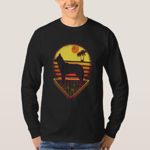 Siberian Husky Retro Sunset Vintage Dog T-Shirt
