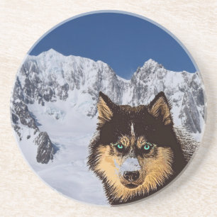 Siberian Husky Sandstone Coaster