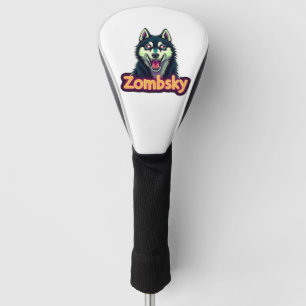 Siberian Husky Sibe Zombie Dog Halloween Essential Golf Head Cover