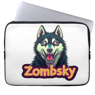 Siberian Husky Sibe Zombie Dog Halloween Essential Laptop Sleeve