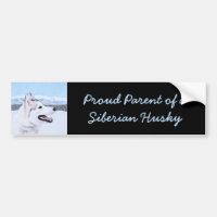 Siberian Husky (Silver and White) Painting Dog Art