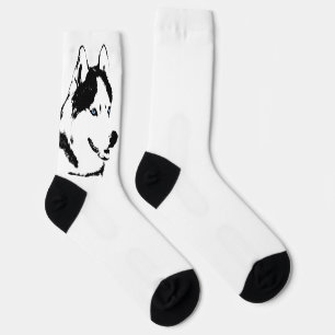 Siberian Husky Socks Husky Dog Socks Customize