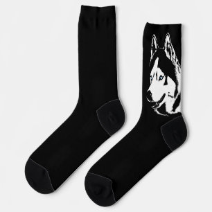 Siberian Husky Socks Husky Dog Socks Customize
