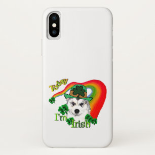Siberian Husky St Patrick's iPhone X Case
