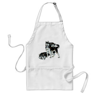 siberian husky standard apron