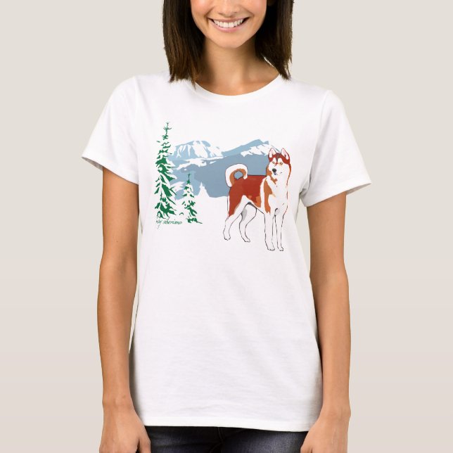 Siberian Husky T-Shirt (Front)