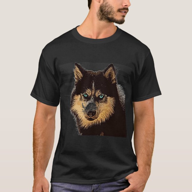 Siberian Husky T-Shirt (Front)