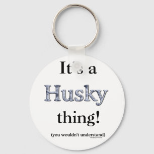 Siberian Husky Thing Keychain