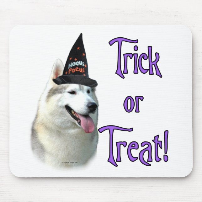 Siberian Husky Trick Mousepad (Front)