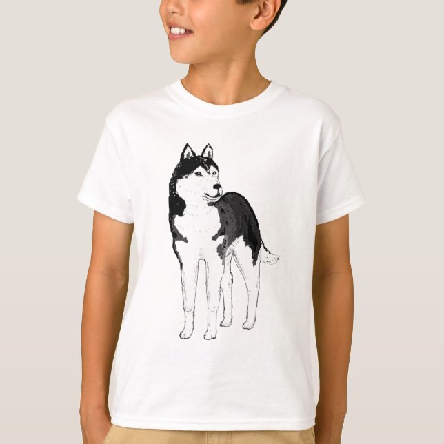 Siberian Husky. tshirts (Front)