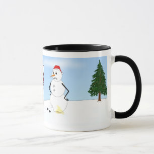 Siberian Husky Winter Scene Mug