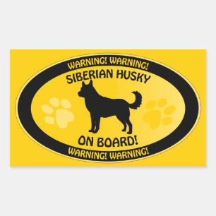 Siberian Husky Xing Sticker