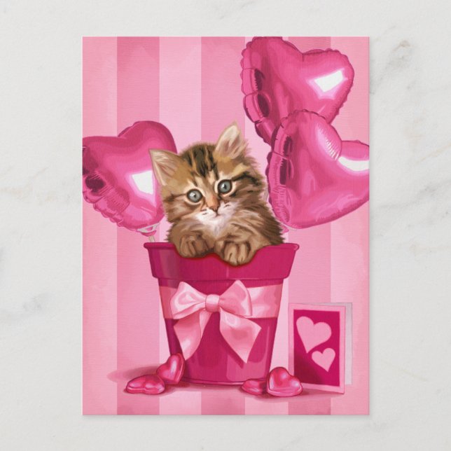 Siberian Kitten Postcard (Front)