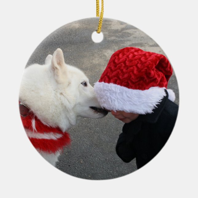 Siberian Love Ceramic Ornament (Front)