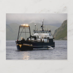 Siberian Sea, Longliner Fishing Vessel Postcard