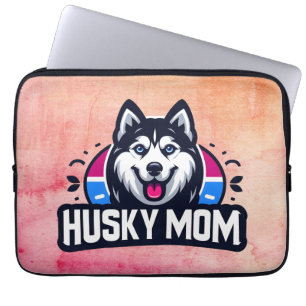 Siberian Spirit: Nurturing Love as a Husky Dog Mom Laptop Sleeve