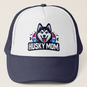 Siberian Spirit: Nurturing Love as a Husky Dog Mom Trucker Hat