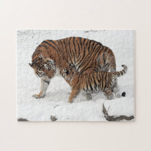 Siberian Tiger and Cub Puzzle