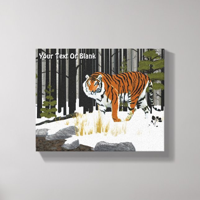 Siberian Tiger Canvas Print (Front)