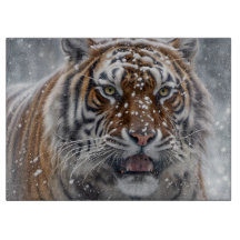 Siberian Tiger Cutting Board