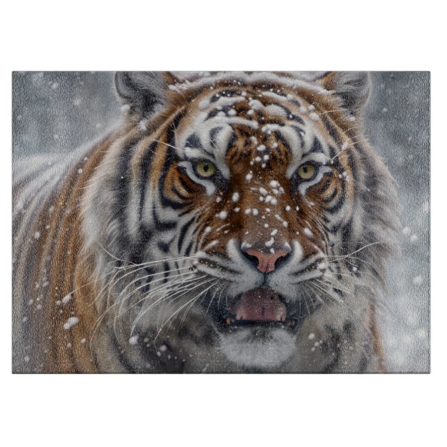Siberian Tiger Cutting Board (Front)