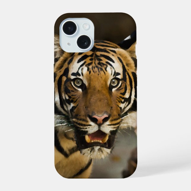 Siberian Tiger iPhone 15 Case (Back)