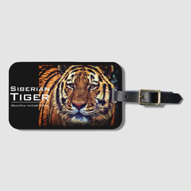 Siberian Tiger: Luggage Tag (Front Horizontal)