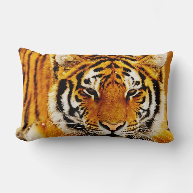 Siberian Tiger Lumbar Pillow (Front)
